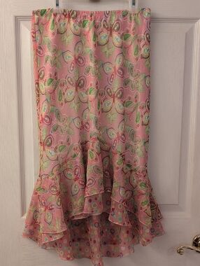 NWT  Pink Layered  Butterfly Skirt🩷🦋
